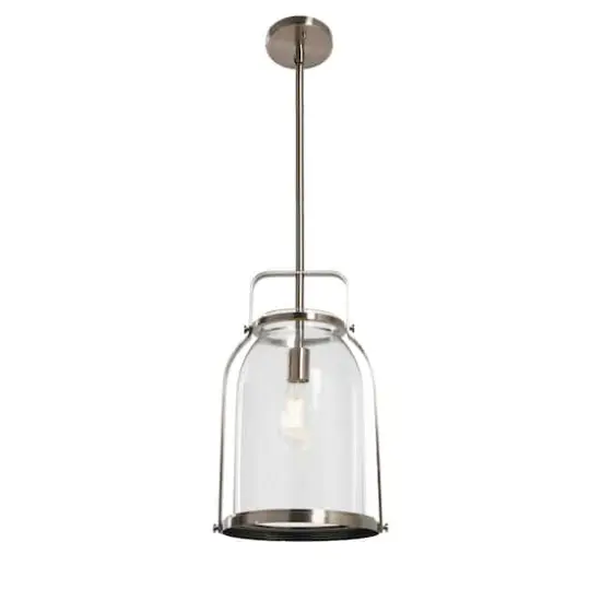 Hello Honey&reg; Robert Stevenson Lighting Channing Metal & Glass Ceiling Light Polished Nickel {5}