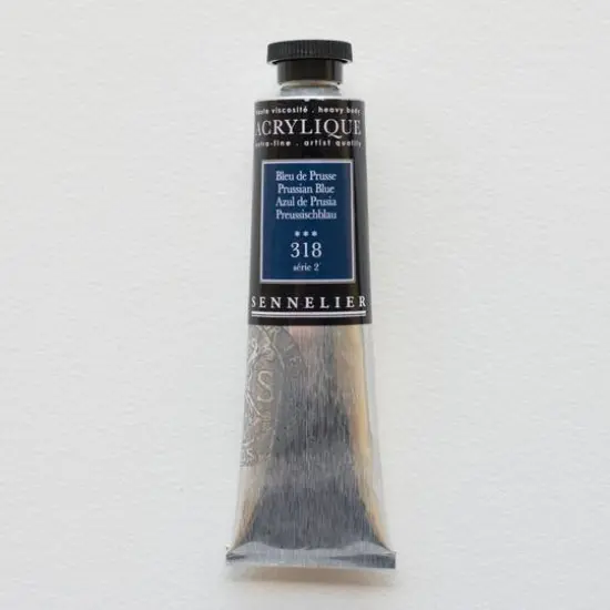 Sennelier Extra Fine Artists' Acrylic Paint, 60mL 318 Prussian Blue S2 {1}