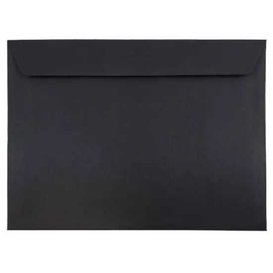JAM Paper 9.5x12.62 Smooth Black Booklet Envelopes 25ct. {1}