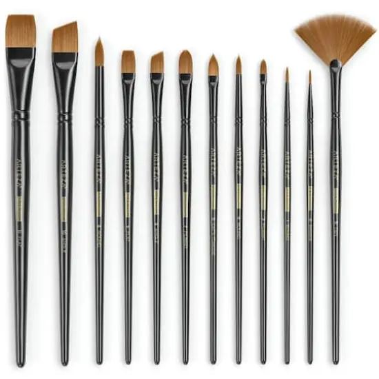 Arteza&reg; Acrylic & Oil 12 Piece Brush Set {3}