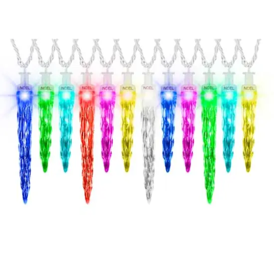 24ct. ColorMotion&trade; Deluxe Icicle LED String Lights {1}