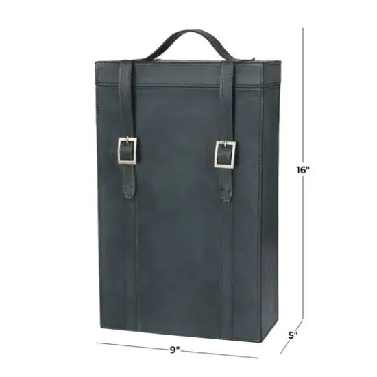 Blue Modern Wine Holder, 9" x 5" x 16" {7}