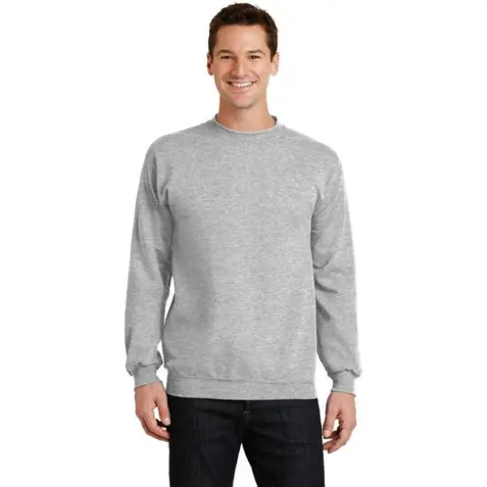 Port & Company&reg; Neutrals Core Fleece Crewneck Sweatshirt Ash {4}