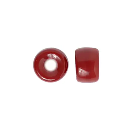 John Bead 9mm Opaque Glass Pony Beads, 100ct. Wine {4}