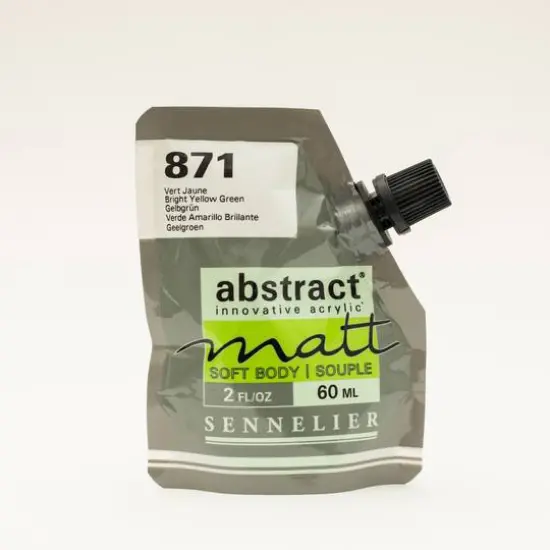 Sennelier Matt Abstract&reg; Acrylic, 60mL 871 Bright Yellow Green {1}