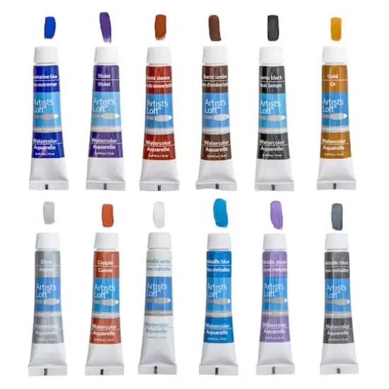 24 Color Watercolor Paint Value Pack by Artist's Loft&trade; Necessities&trade; {5}