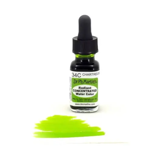 Dr. Ph. Martin's&reg; Radiant Concentrated Watercolor, 0.5oz. 34C Chartreuse {4}