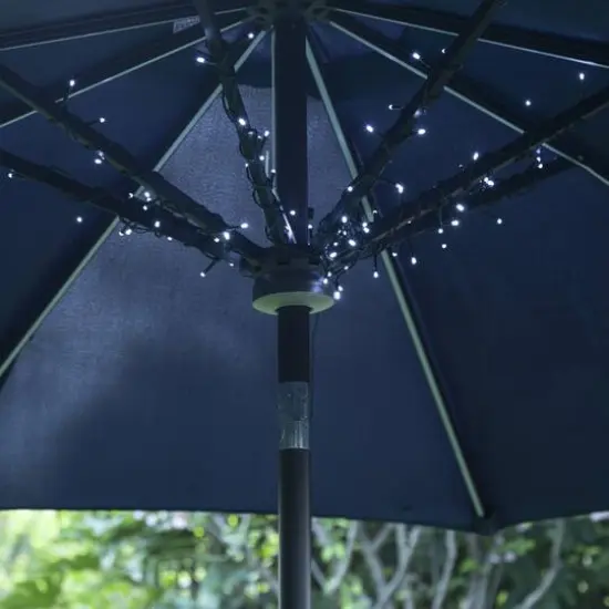 Glitzhome&reg; 38.5ft. 100ct. LED Solar String Lights, 2ct. {6}