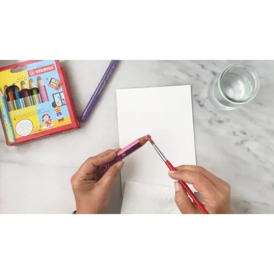 Stabilo&reg; Woody 3-in-1 Duo 7 Piece Colored Pencil Set {4}