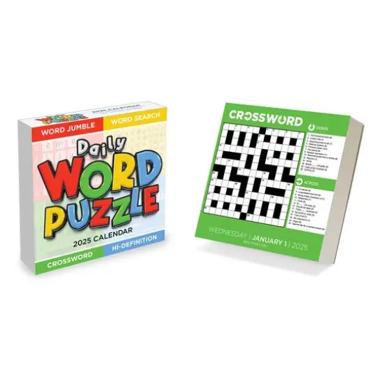 TF Publishing 2025 Daily Word Puzzle Daily Desktop Calendar {7}