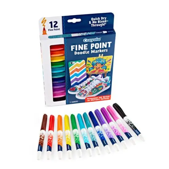 Crayola&reg; Fine Point Doodle Markers, 12ct. {8}