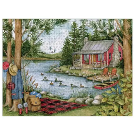 Lang Picnic by the Lake 500 Piece Jigsaw Puzzle {1}