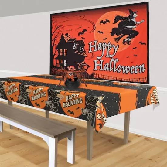 Beistle Vintage Halloween Fabric Backdrop {4}
