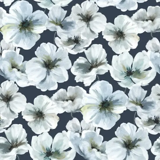 RoomMates Tamara Day Hawthorn Blossom Peel & Stick Wallpaper Blue {1}