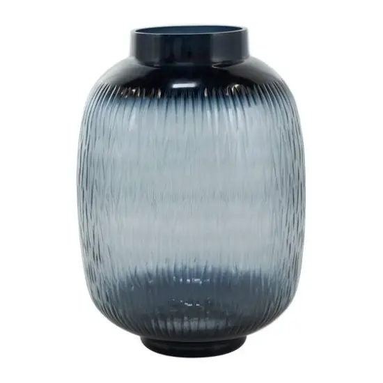 Black & Gray Ombre Glass Vase Set {6}