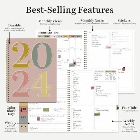 TF Publishing 2024 New Year Large Planner {7}