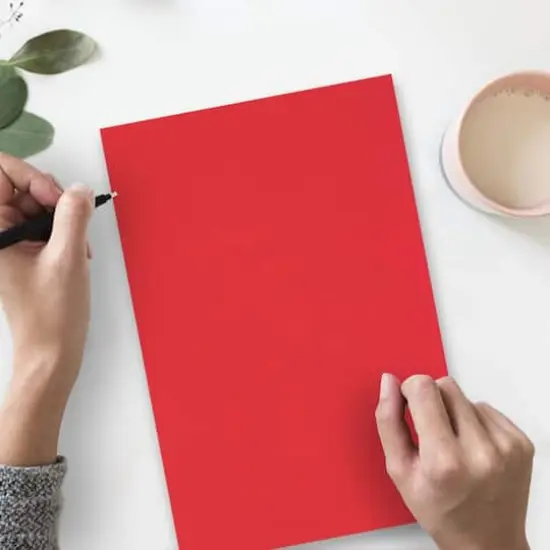 JAM Paper Recycled 8.5" x 14" 65lb. Cardstock, 50 Sheets Red {4}