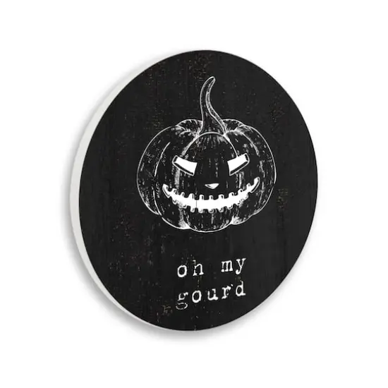Stupell Industries Oh My Gourd Autumn Humor Wall Plaque Art {1}