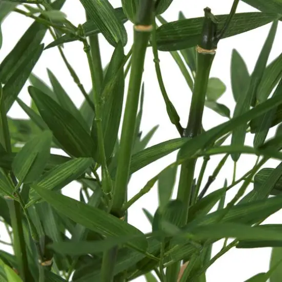 19" Green Foliage Artificial Plant with Black Pot {6}