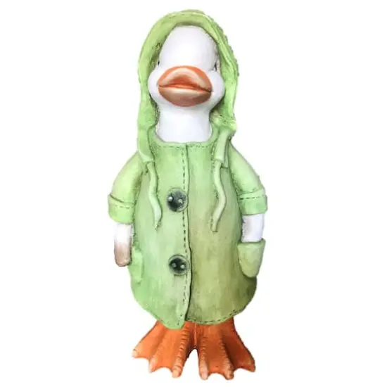 Santa's Workshop 18" Green Raincoat Duck Accent {1}