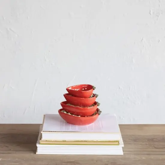 Hello Honey&reg; Strawberry Stoneware Measuring Cups Set {3}