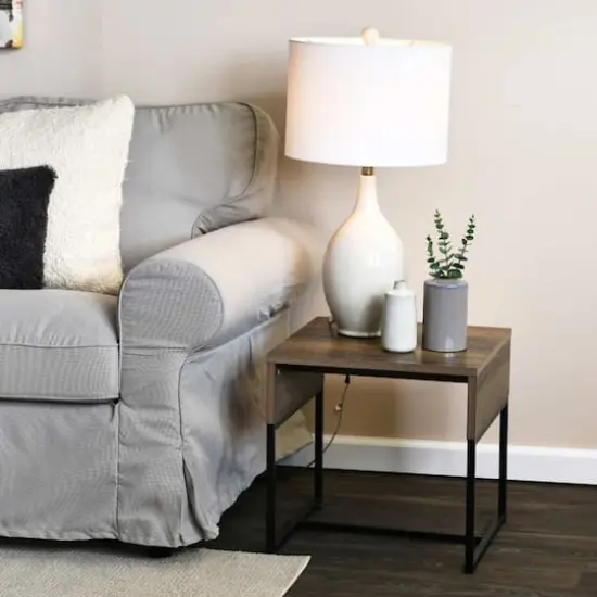 Household Essentials 18" Wrap End Table Ashwood {6}