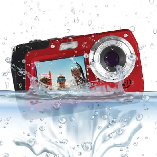 Minolta 48.0 Megapixel Waterproof Digital Camera Red {6}