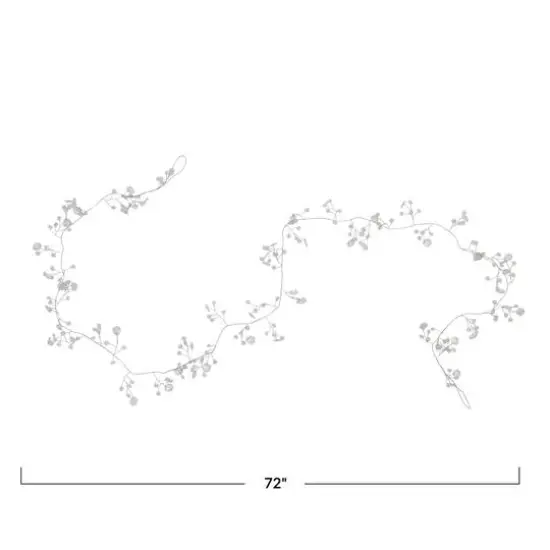 Hello Honey&reg; 6ft. Clear Acrylic Beads & Silver Metal Garland {5}