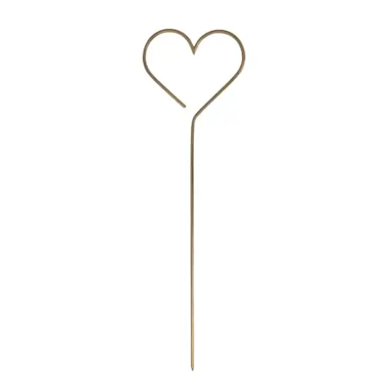 Hello Honey&reg; 32" Antique Brass Finish Iron Heart Shaped Trellis {1}