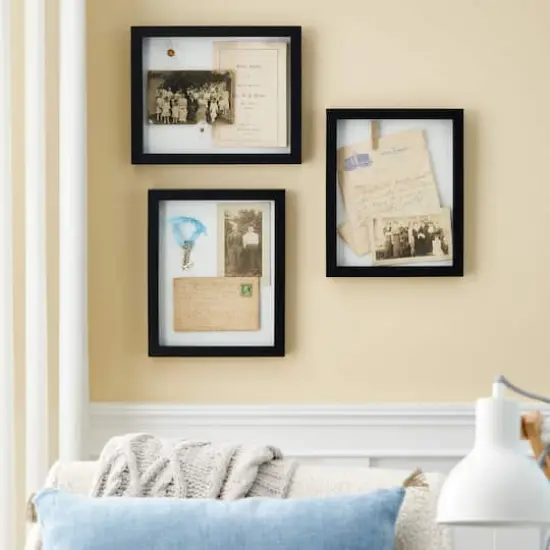 3 Pack Fundamentals 8" x 10" Black Shadow Boxes by Studio D&eacute;cor&reg; {5}