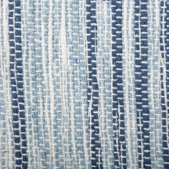 DII&reg; Variegated French Blue Recycled Yarn Rug , 2ft. x 3ft. {3}