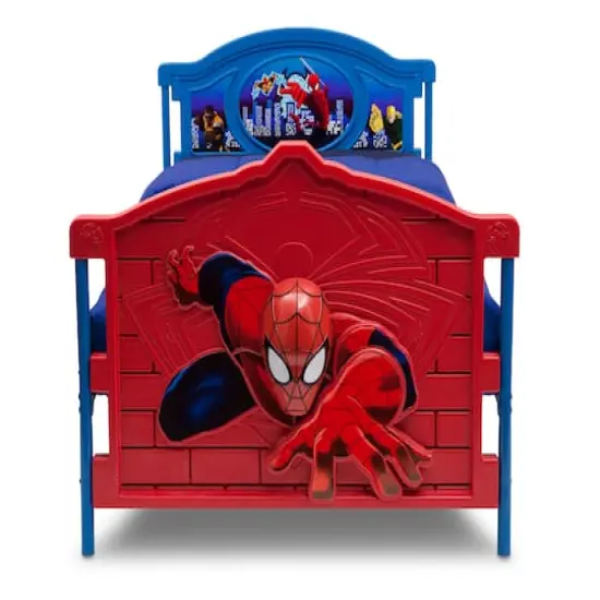 Spider Man Plastic 3D Twin Bed {3}