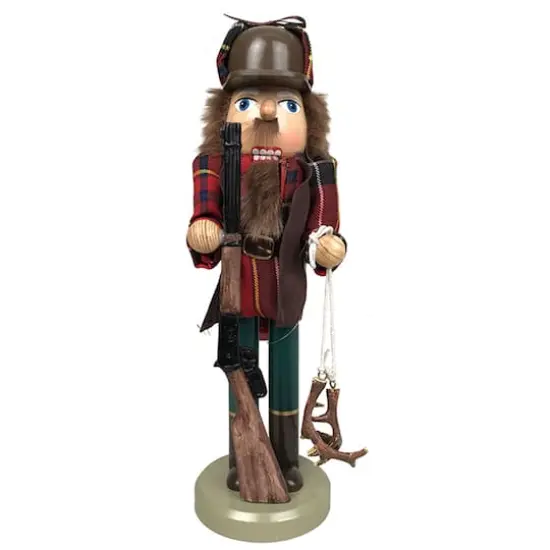 Santa's Workshop 14" Retro Deer Hunter Nutcracker {1}