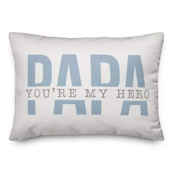 Papa You're My Hero Throw Pillow {1}