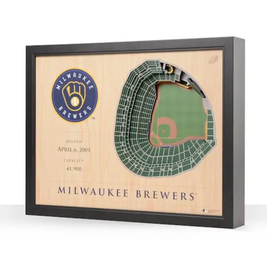 MLB 25-Layer StadiumView Wall Art Milwaukee Brewers {1}