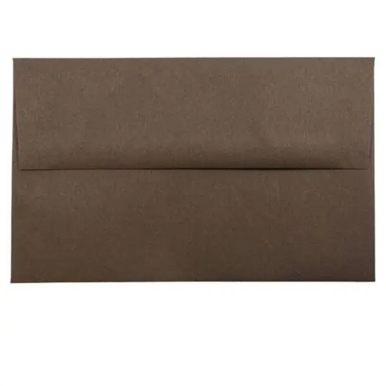 JAM Paper A10 Recycled Invitation Envelopes, 50ct. Chocolate Brown {1}