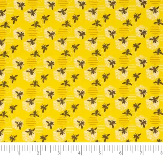 SINGER Tossed Bees Cotton Fabric {4}