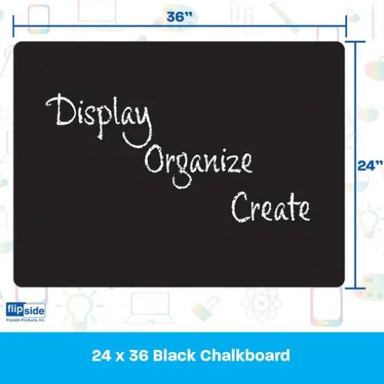 Flipside Products 24" x 36" Black Chalk Board, 2ct. {6}