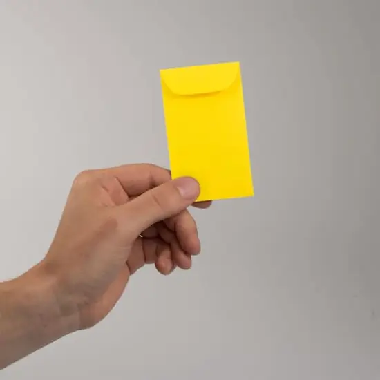 JAM Paper Colored #3 Coin Business Envelopes, 50ct. Yellow {5}