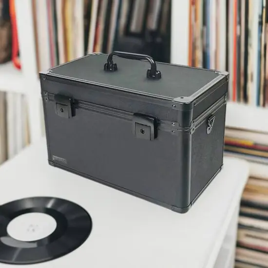 Vaultz Black Tactical Divided Storage Box {6}