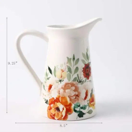 54oz. Fall Floral Ceramic Pitcher by Ashland&reg; {6}