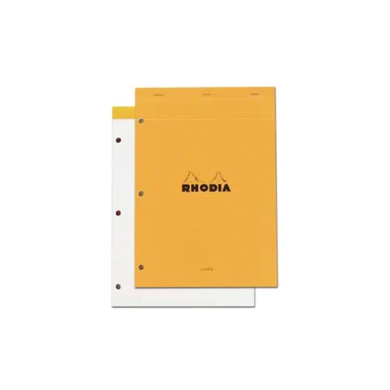 Rhodia&reg; Orange 3-Hole Lined Pad, 8.25" x 11.75" {1}