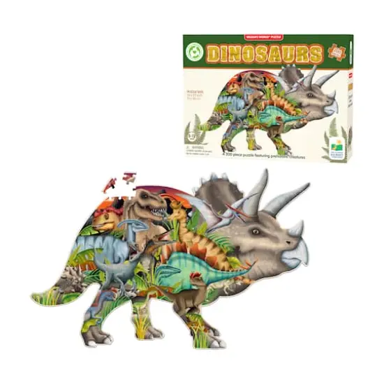Wildlife World Puzzle - Dinosaurs: 200 Pcs {4}