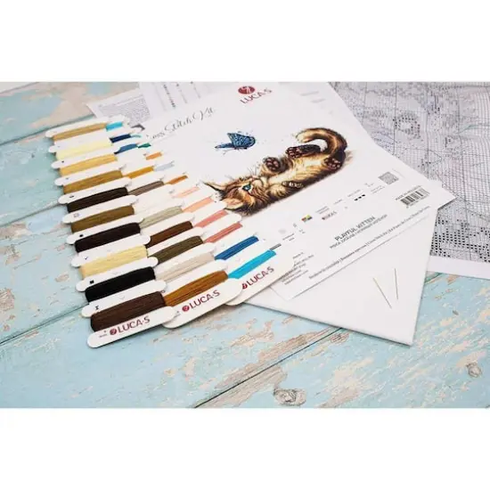 Luca-s Playful Kitten Counted Cross Stitch Kit {5}