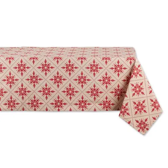 DII&reg; Scandinavian Snowflakes Tablecloth {1}