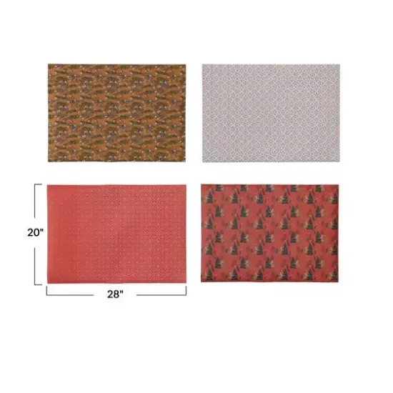 Hello Honey&reg; 28" Wrapping Paper Sheets with Various Holiday Patterns, 12ct. {5}