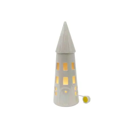 12" Iridescent Ceramic House LED Tabletop D&eacute;cor by Ashland&reg; {3}