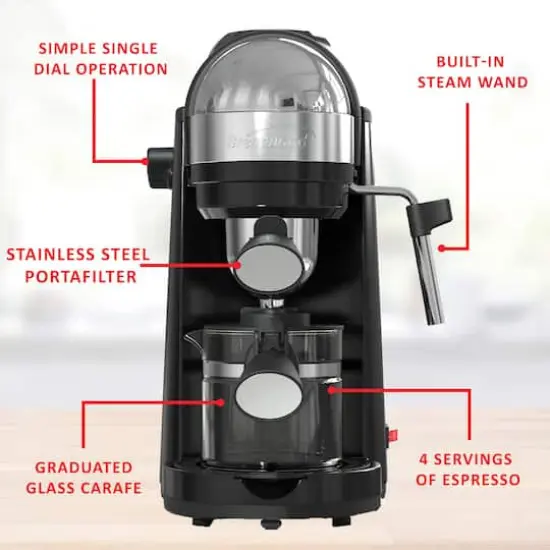 Brentwood 20oz. 800 Watt Espresso & Cappuccino Maker {6}