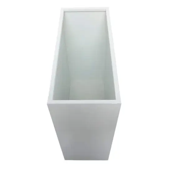 Modern Square Planter Set White {5}