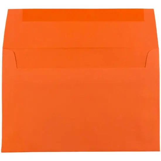 JAM Paper A7 Colored Invitation Envelopes, 50ct. Orange {4}